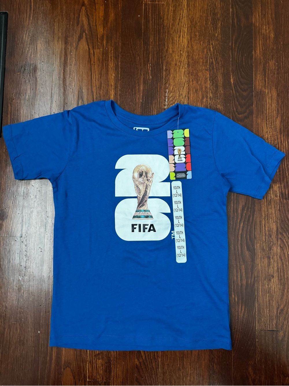 Youth Large FIFA Blue Graphic Short Sleeve Tee